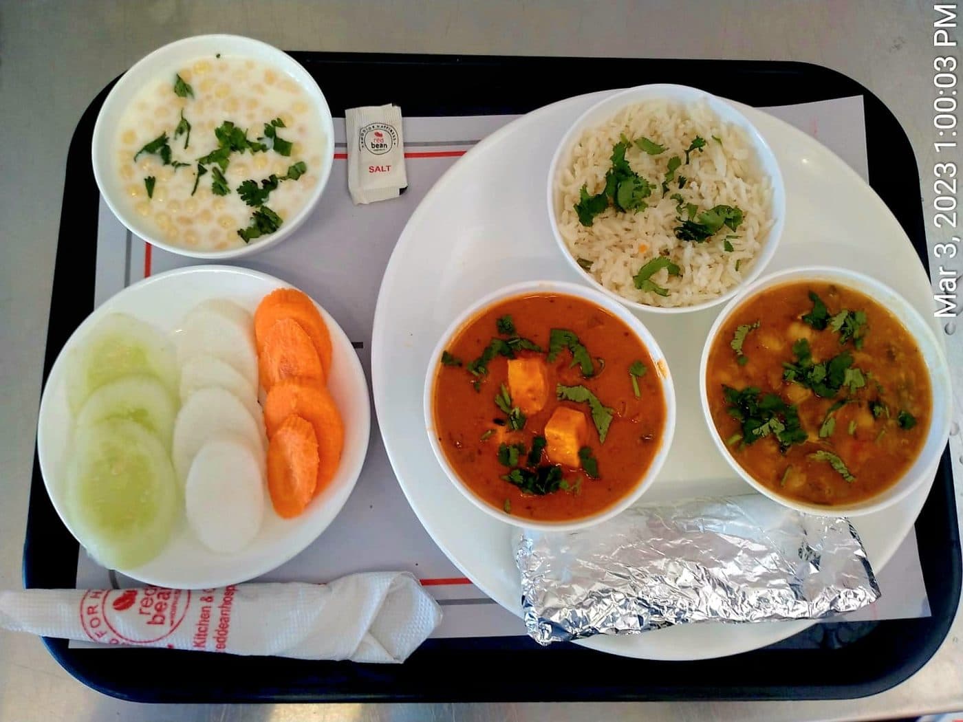Freshly plated Red Bean Hospitality meal, 42